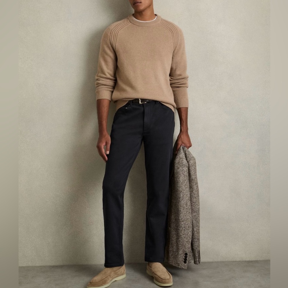 Massimo Dutti blue cotton stretch jeans